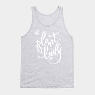 Plant Lady Hand Lettered Illustration Design Tank Top